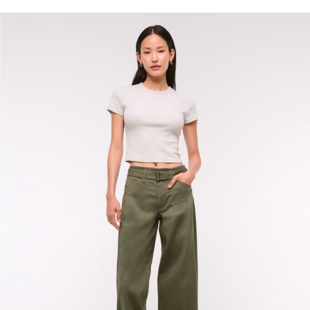 Abercrombie Belted Barrel Pants